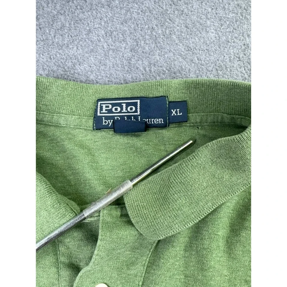 Polo Ralph Lauren Mens Polo Shirt Green Men's Size XL Pink‎ Pony Preppy Academia